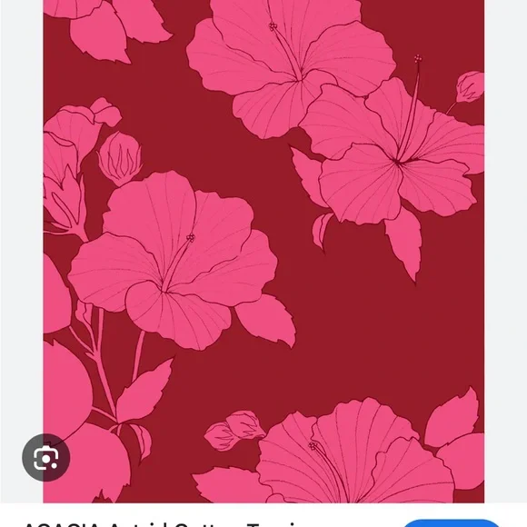 Acacia Swimwear Suki Full Piece Ahunui Pink and Red Floral Swimsuit Medium NWT - Picture 4 of 8